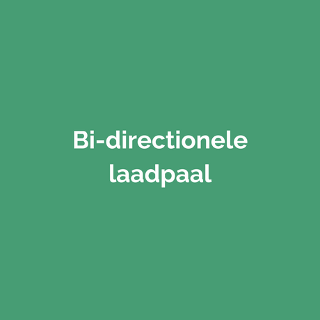 Bi-directionele laadpaal