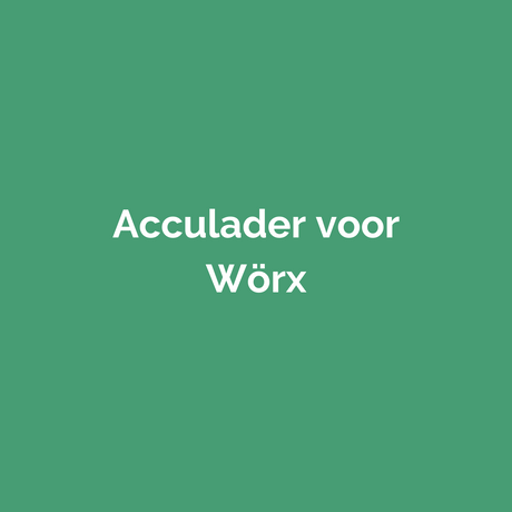 Acculader voor Wörx gereedschap