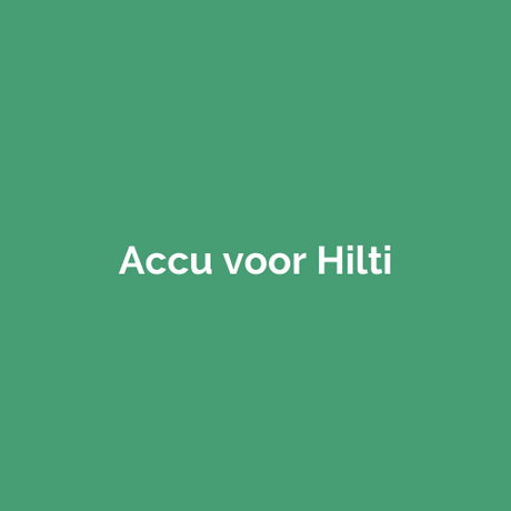 Accu voor Hilti