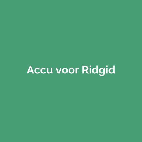 Accu voor Ridgid