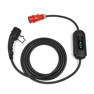 Premium mobiele lader/laadkabel stopcontact type 2 3-fase 8A-16A 5,5kW-11kW voor elektrische auto