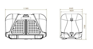 Te huur: Bagagebox trekhaakbox Towbox V2 390 liter 