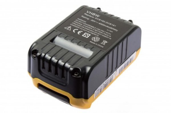 Accu voor Dewalt gereedschap 20v 4000mAh 4,0Ah Li-Ion Replacement 